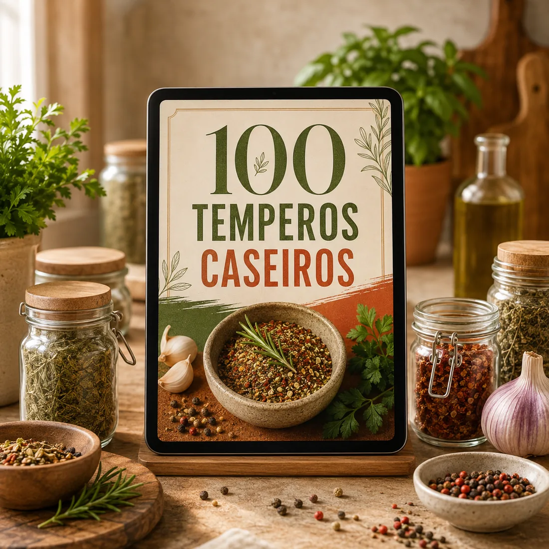 Capa 100 Temperos Caseiros