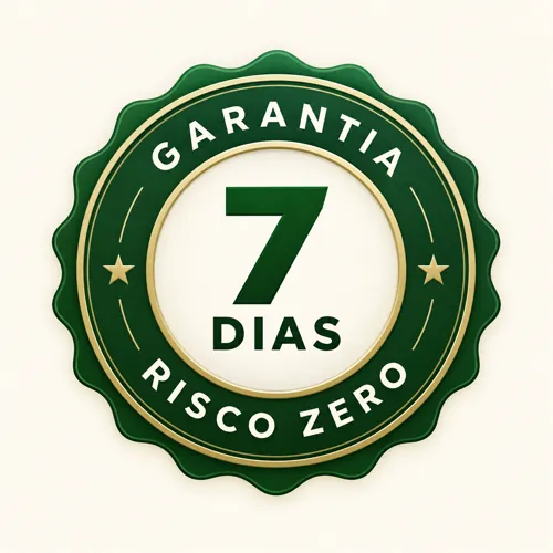 Selo de garantia de 7 dias, risco zero